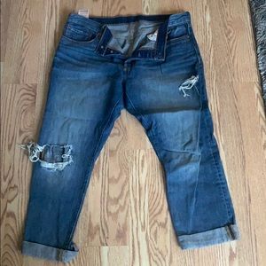 Levi distressed Capris